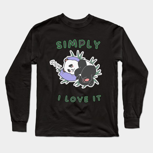 Simply I love it Cute sleeping animal (lazy edition ) Long Sleeve T-Shirt by GLOWMART2